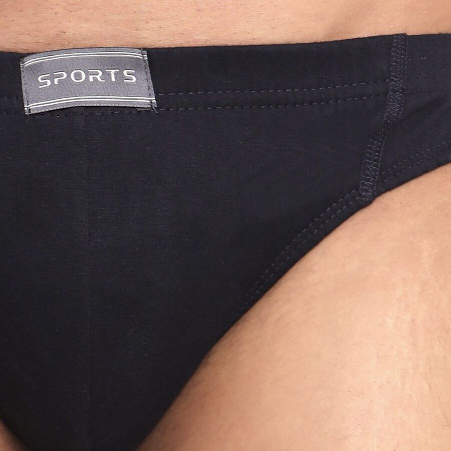 Men's Cotton Brief, Navy Blue, large image number null